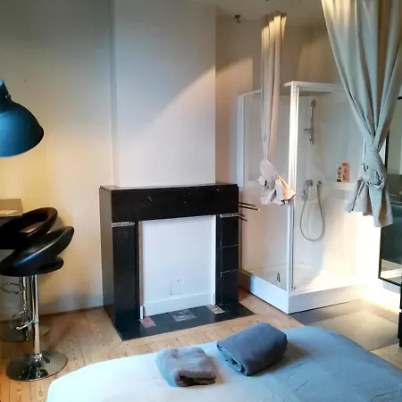 Studio In With Wonderful City View Enclosed Garden And Wifi Apartmán Lutych