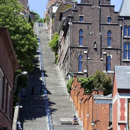 Daire Studio In With Wonderful City View Enclosed Garden And Wifi Liège